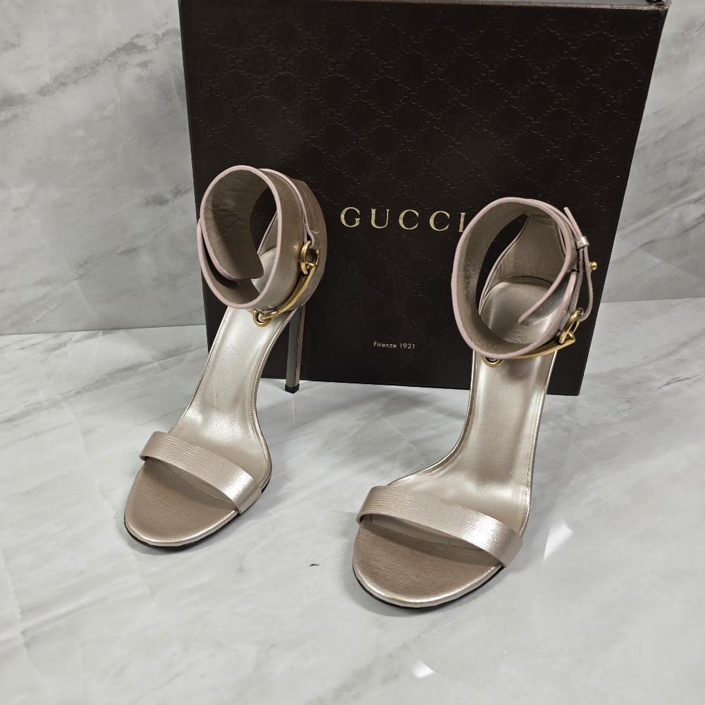 Gucci Horsebit Ankle Strap Heels - Picture 2 of 12